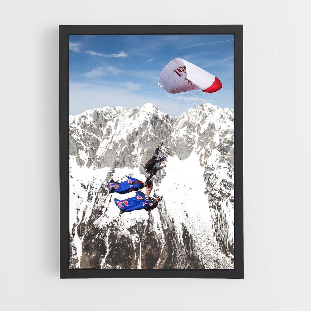 Poster L'Escalade Aérienne – affiche Parachutisme (vue 2)